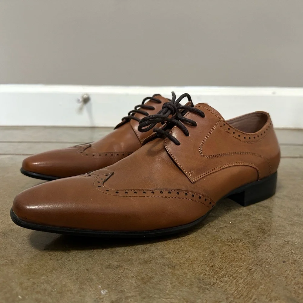 Jones Bootmaker Elegant Brown Leather Men's Oxfords